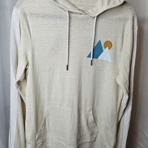 Urban Pipeline Beige Hoodie with Mountain Graphic1